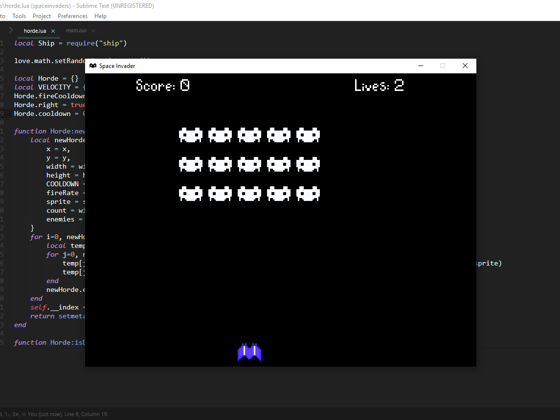 Space Invaders banner